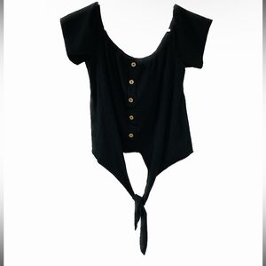 Women’s black‎ tie top